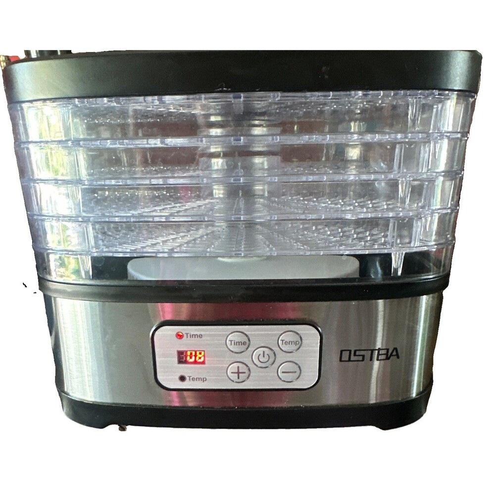 OSTBA 5-Tray Food Dehydrator Digital Timer Temperature Control Fruit Jerky